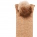 Camel arm warmers with Mink Fur pompom packaged in Signature box